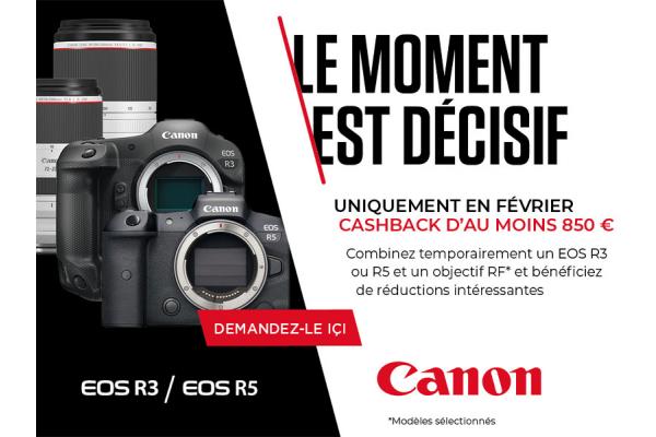 CANON Cashback EOS R3 EOS R5 + Objectif